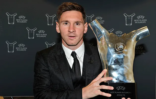 Lionel Messi wins UEFA Best Player in Europe Award for the second time in 2014/15 | SportzPoint