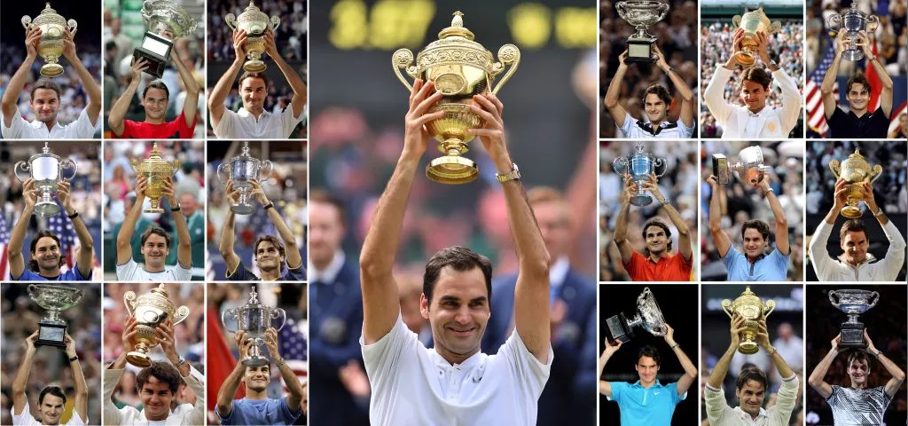 Roger Federer with his Grand Slam Titles-Sportzpoint