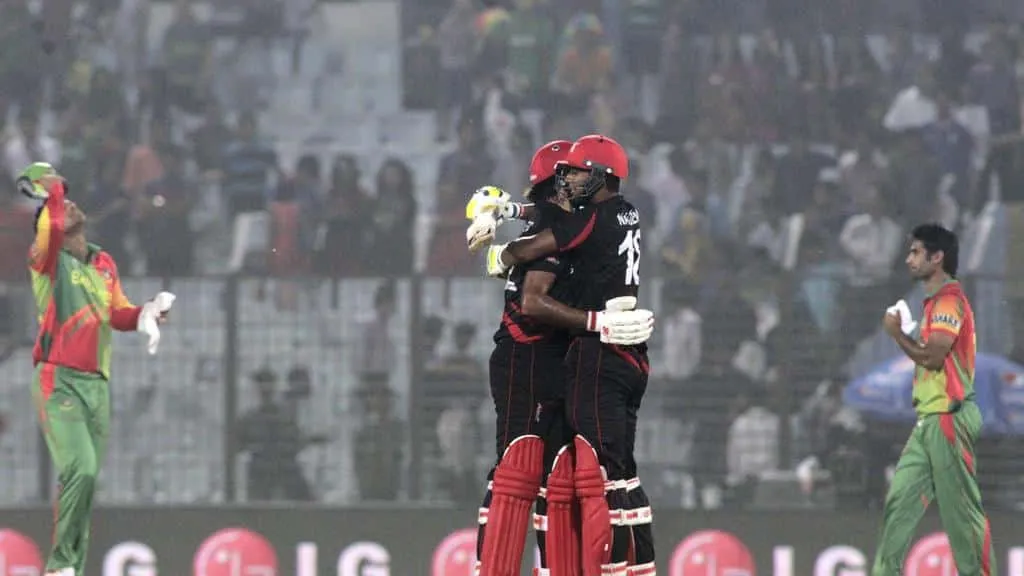 Hong Kong inflicted a surprise win over hosts Bangladesh in T20 World Cup 2014 | Upsets in T20 World Cup | SportzPoint.com