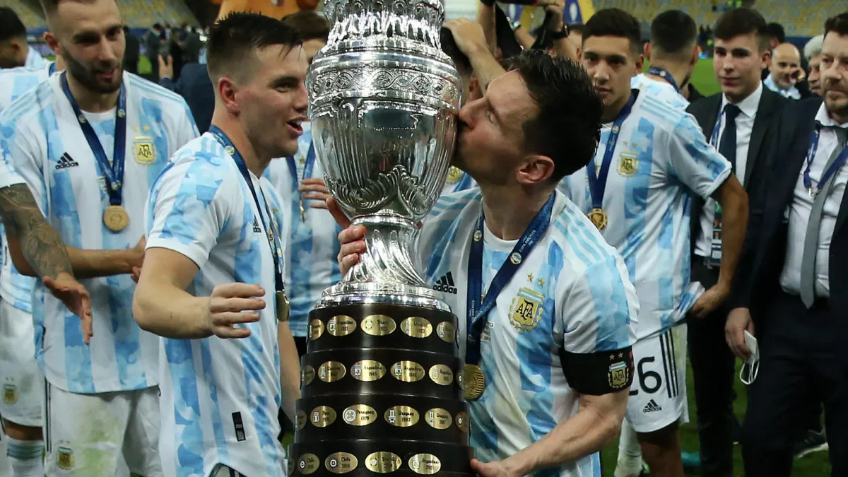 Argentina wins the 2021 Copa America | Leo Messi finally wins a major international tounament | SportzPoint