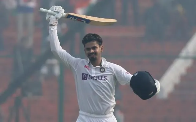 Shreyas Iyer makes a hundred on his test debut against New Zealand | SportzPoint.com