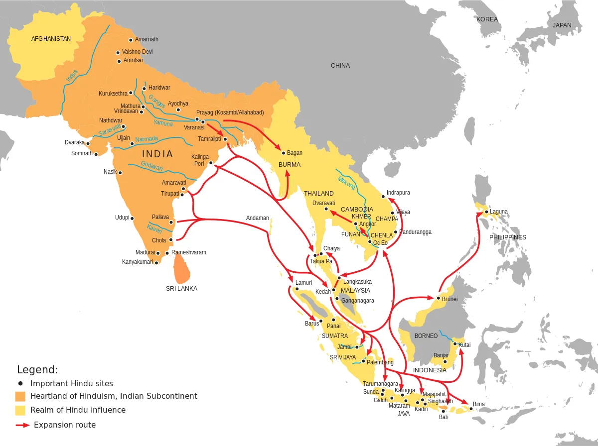 Hinduism Expansion in ancient Asia