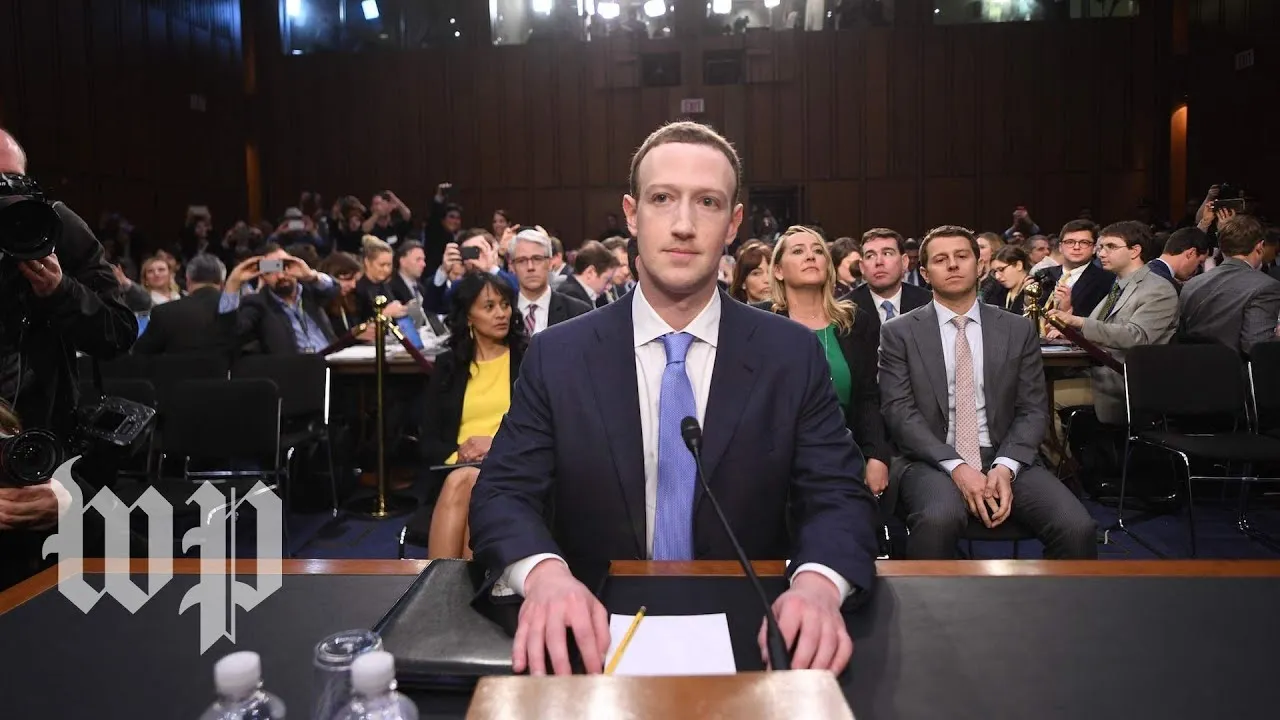 Mark Zukerberg at Senate hearing 2018