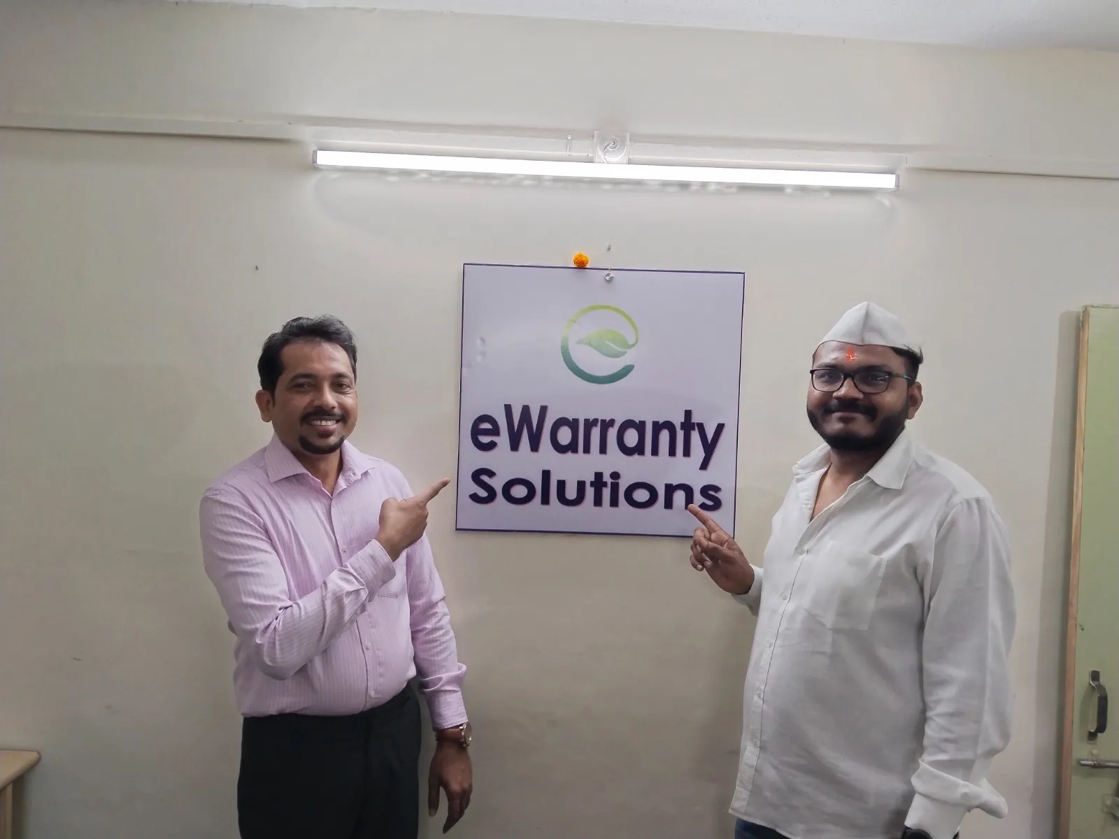  eWarranty Solutions Co-founders - Sachin Chaugule and Vaikunth Raul