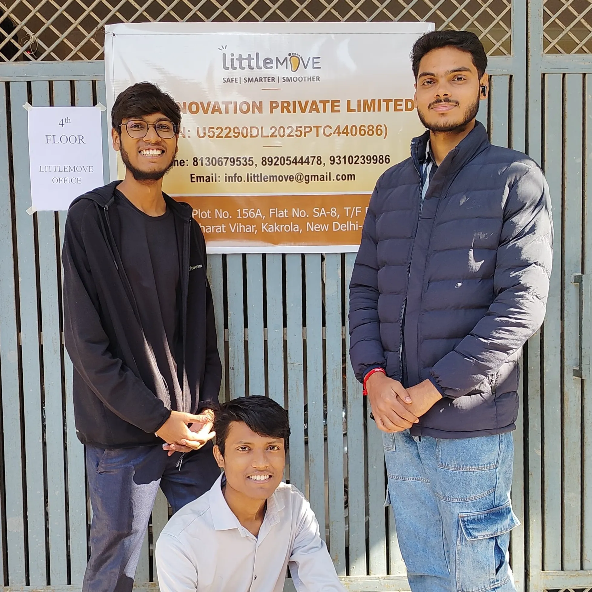 Co-founders Rahul Verma, Prem Kumar Verma & Harsh Singh