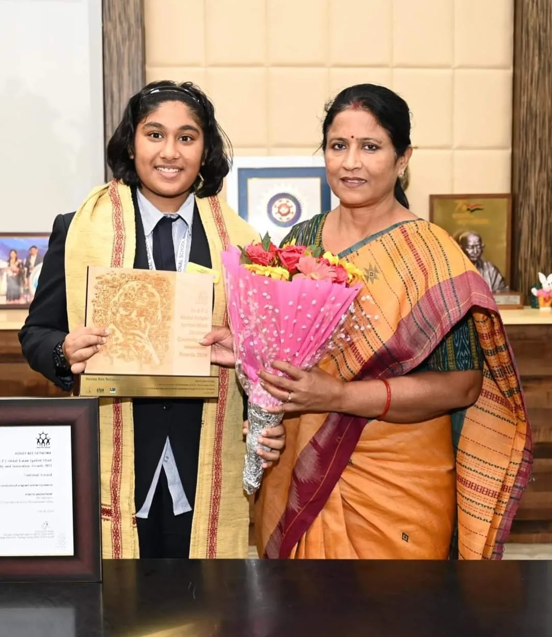 Rishita Samantaray Receiving Award