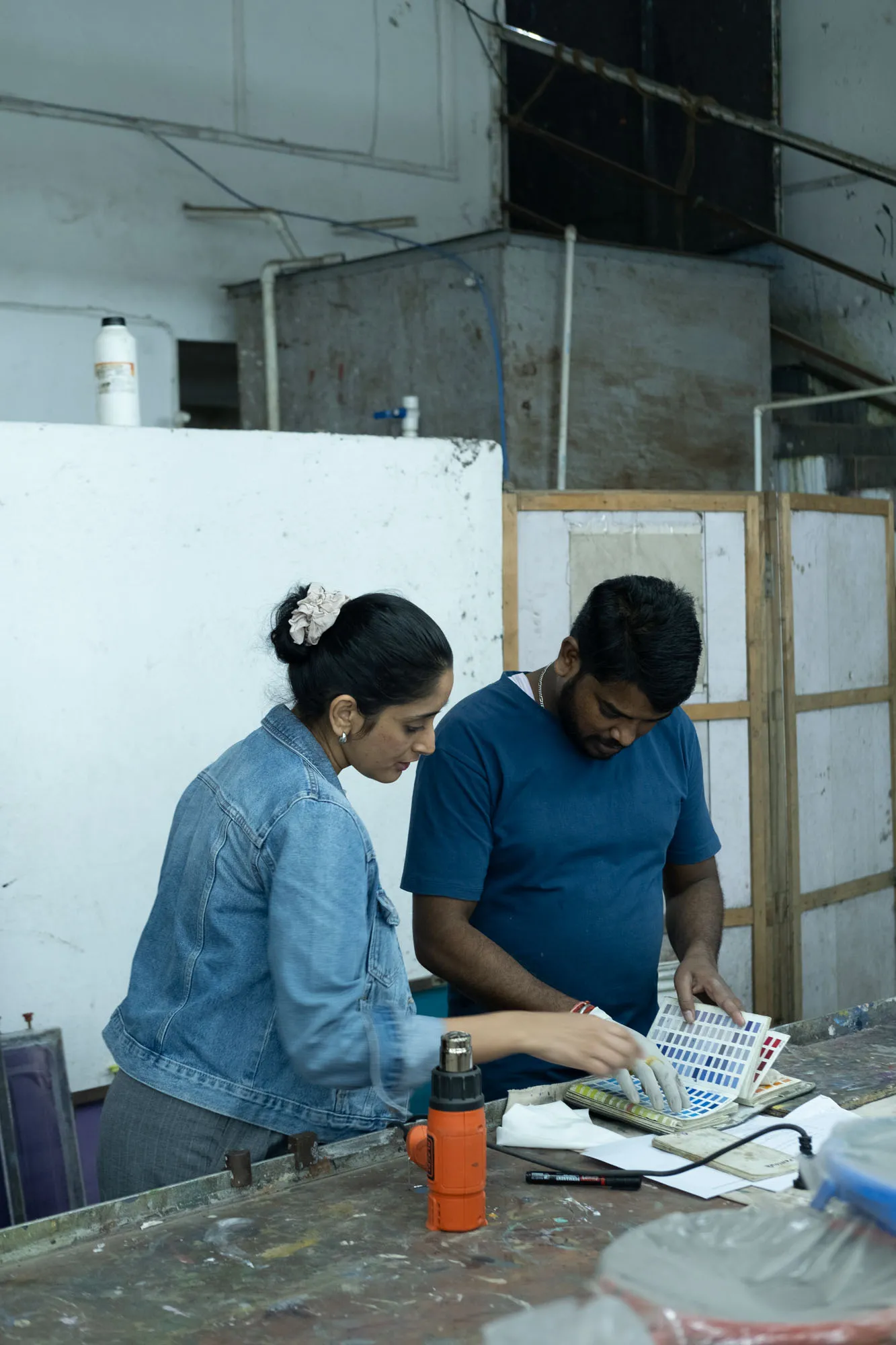 Prerna Lohia with Printing Team