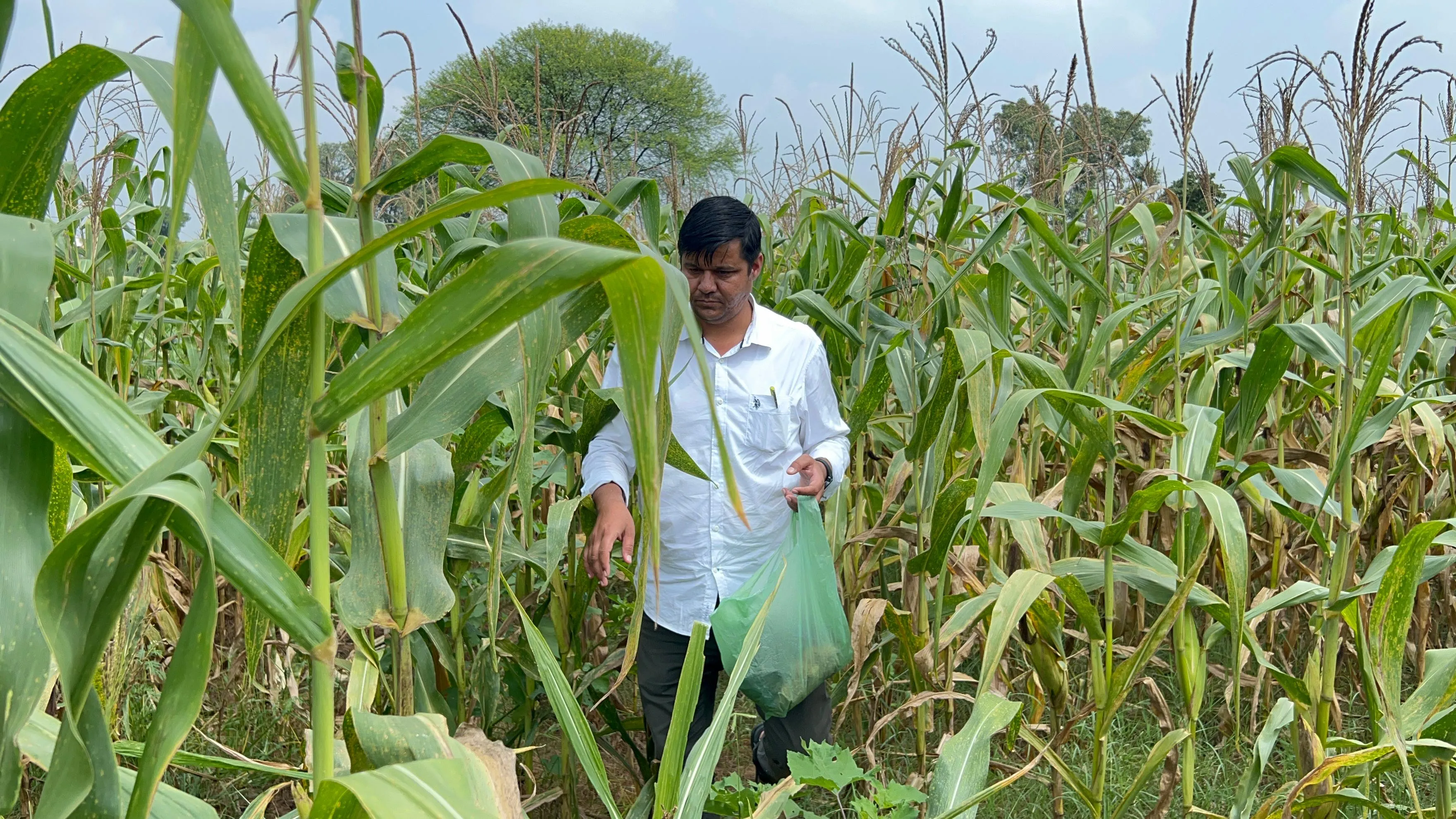 Rakesh Choudhary in the field