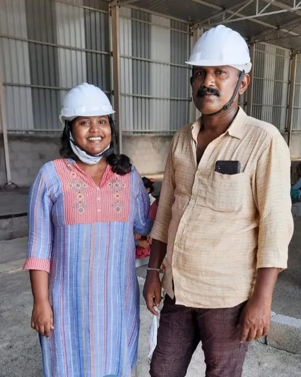 Keerthi Priya With Her Dad