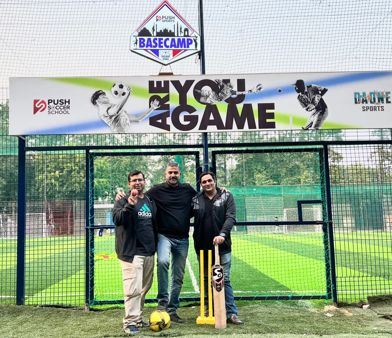  Puru Singh, Nitin Pahuja and Mukul Grove - Co-founders Push Sports