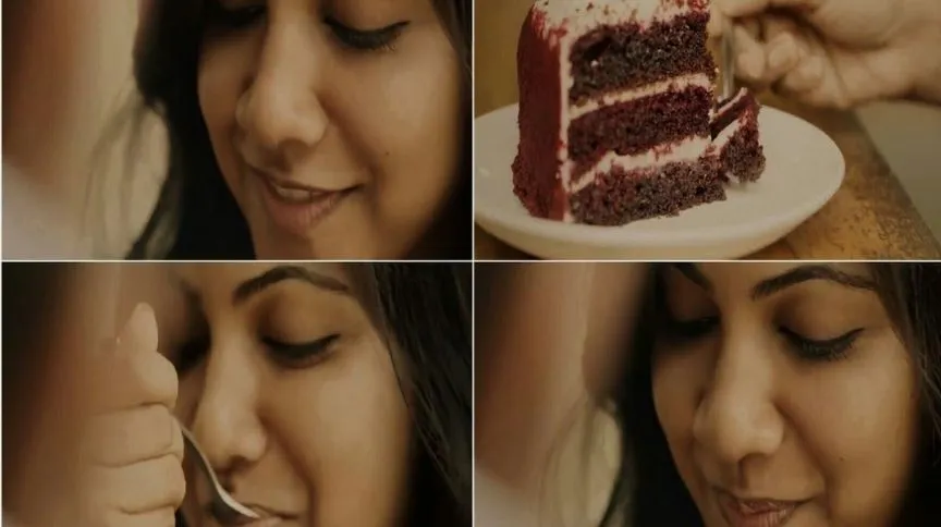 Premam cake eating scene