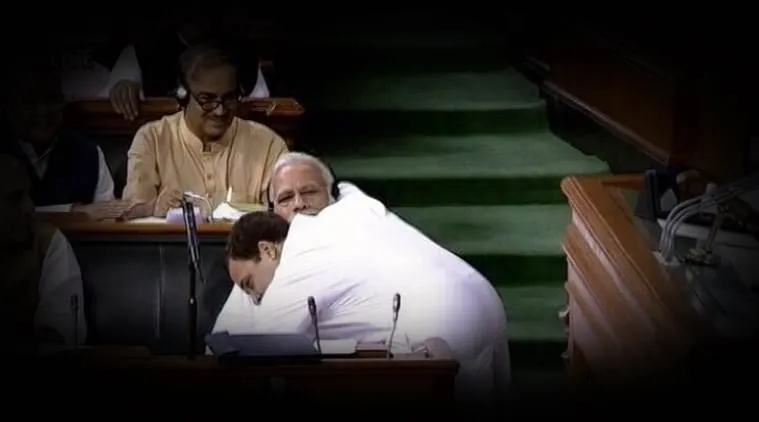 Rahul hugs PM 