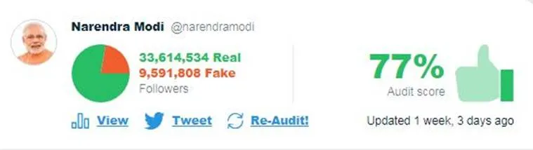 Twitter Audit - Modi 