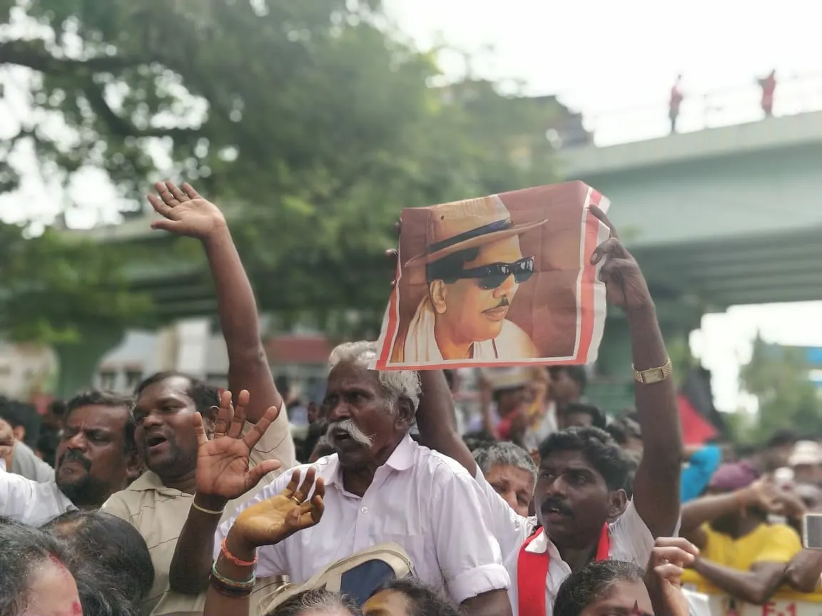 DMK Chief M Karunanidhi passed away