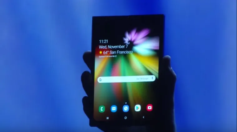 Samsung Galaxy F foldable Phone