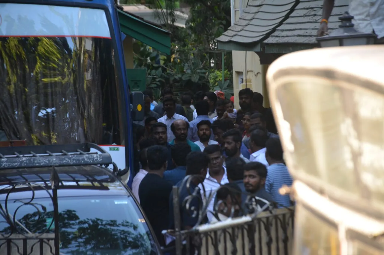 Rajinikanth at Darbar spot