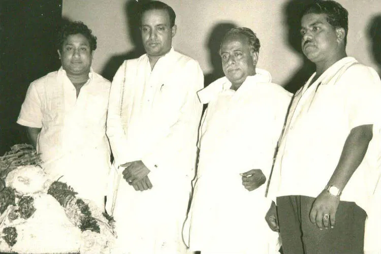 Nadigar Thilagam Sivaji Ganesan Birthday, Annadurai with Sivaji