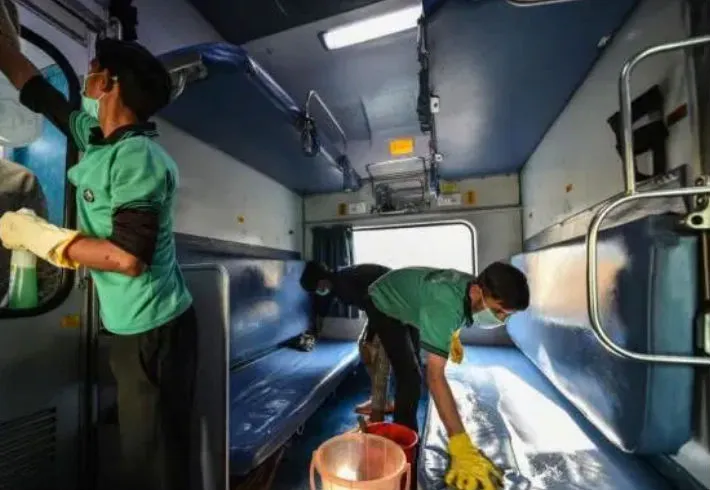 disinfecting trains, metro and buses, coronavirus