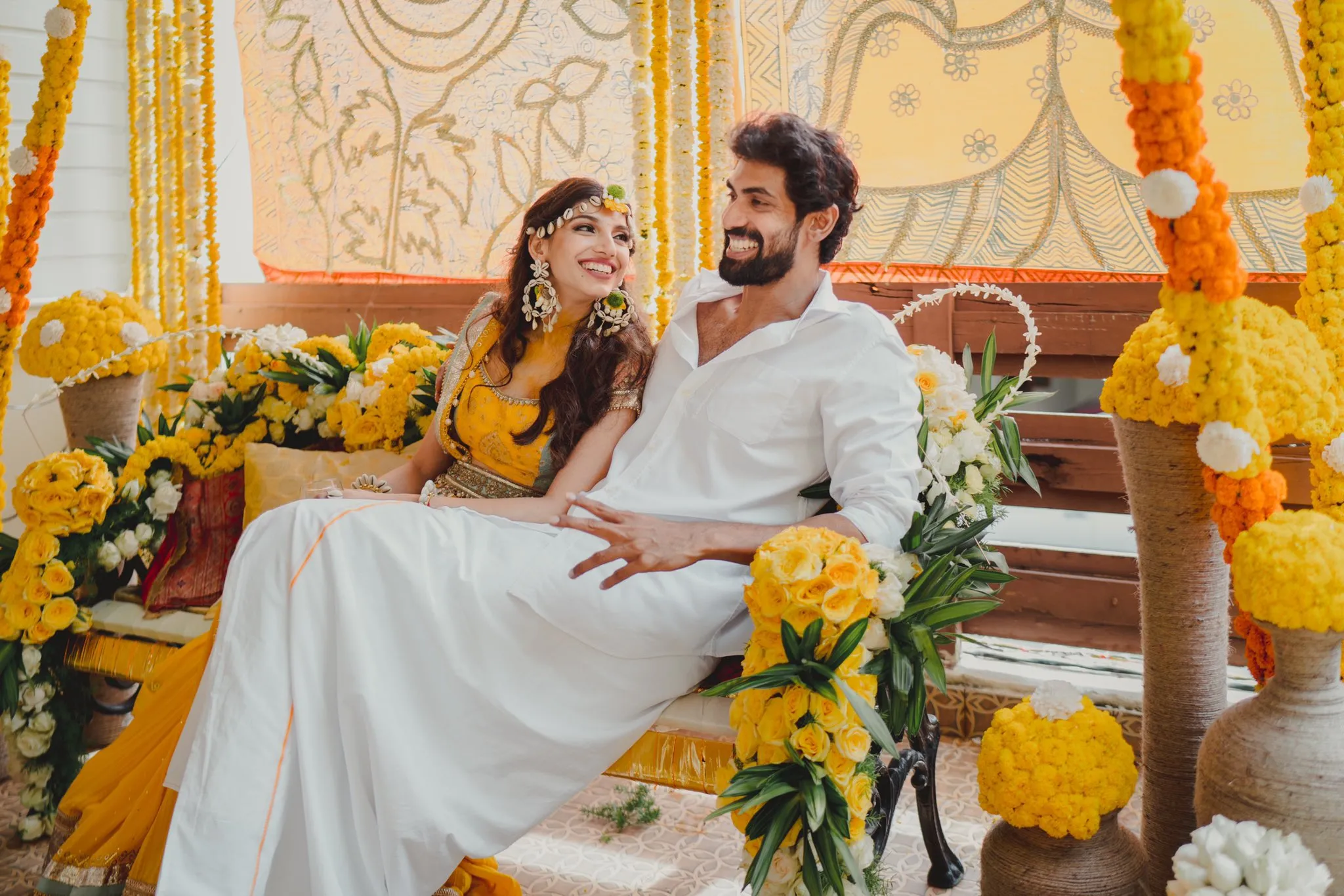 Rana Daggubati and Miheeka Bajaj’s haldi and mehendi ceremony photo gallery