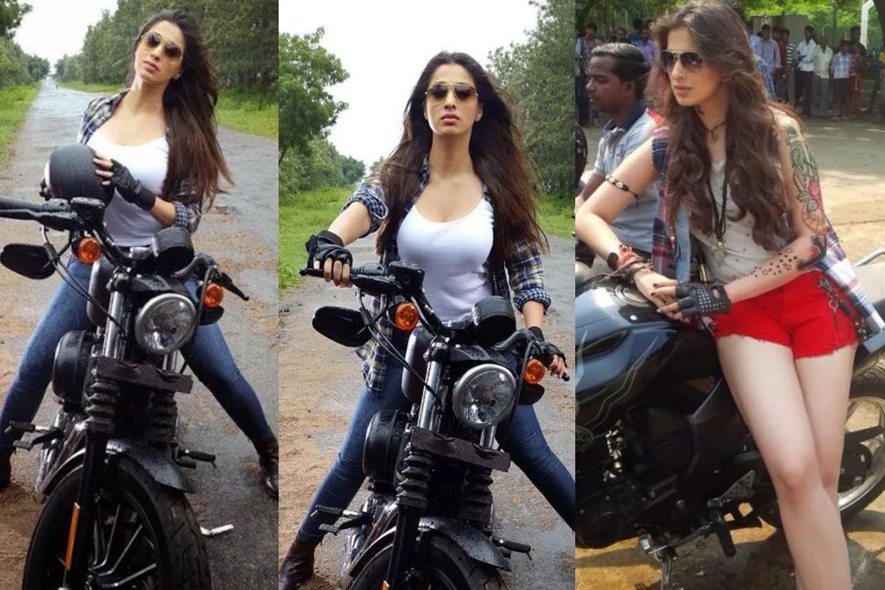 tamil actress who rides bike