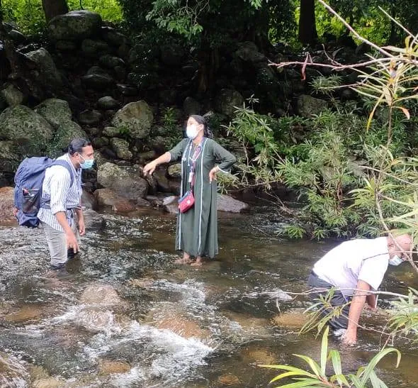  Kerala doctors cross river trek several kilometres to reach tribal village