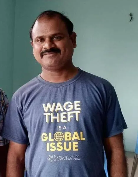 Migrants rights activist Swadesh Parkipandla