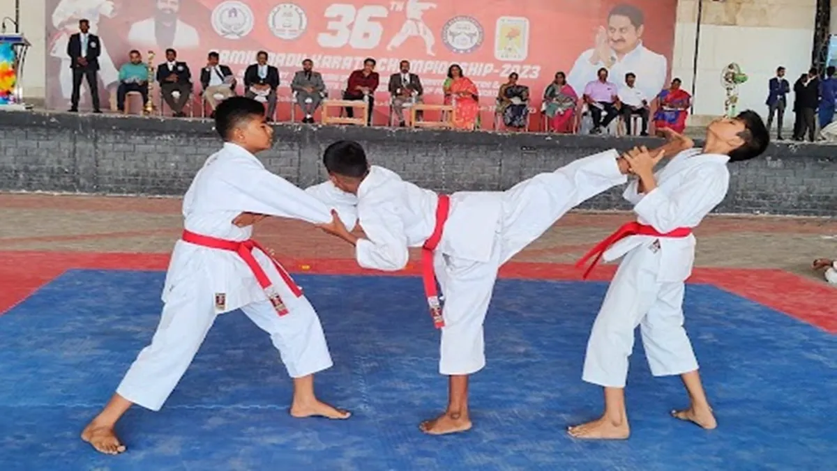 Actor Suman inaugurated Karate competitions in Coimbatore<br />
