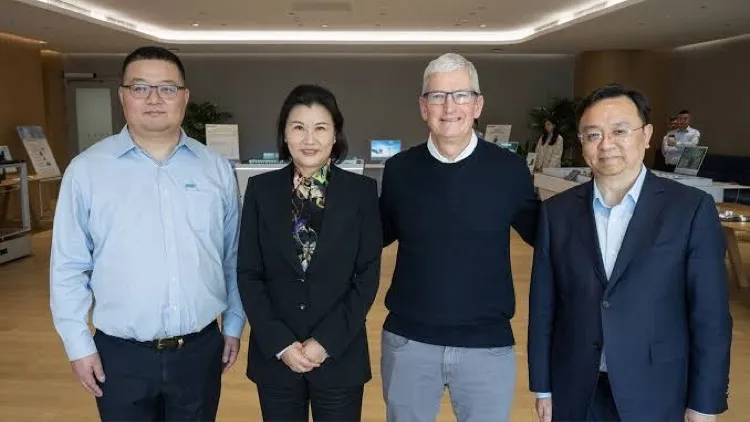 Tim Cook collabing with Chinese Firms