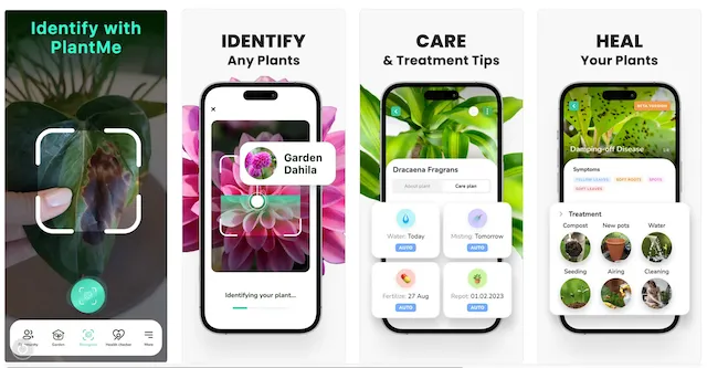 Plantme plant identifier for iPhone