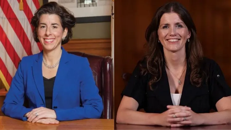 Gina Raimondo and Michelle Donelan