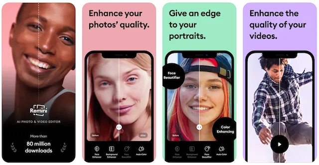 Remini AI Photo Editor iPhone.png