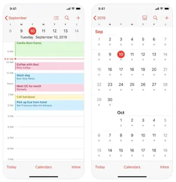 Apple Calendar app iphone