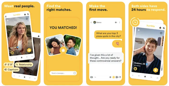 bumble dating app on iPhone