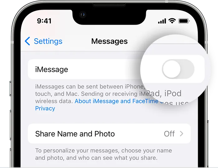 Deregister iMessage on your iPhone or online - Apple Support