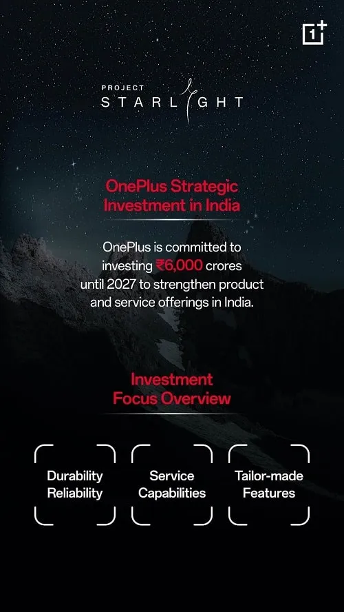 Project Starlight | OnePlus Set to Invest INR 2,000 Crore in India