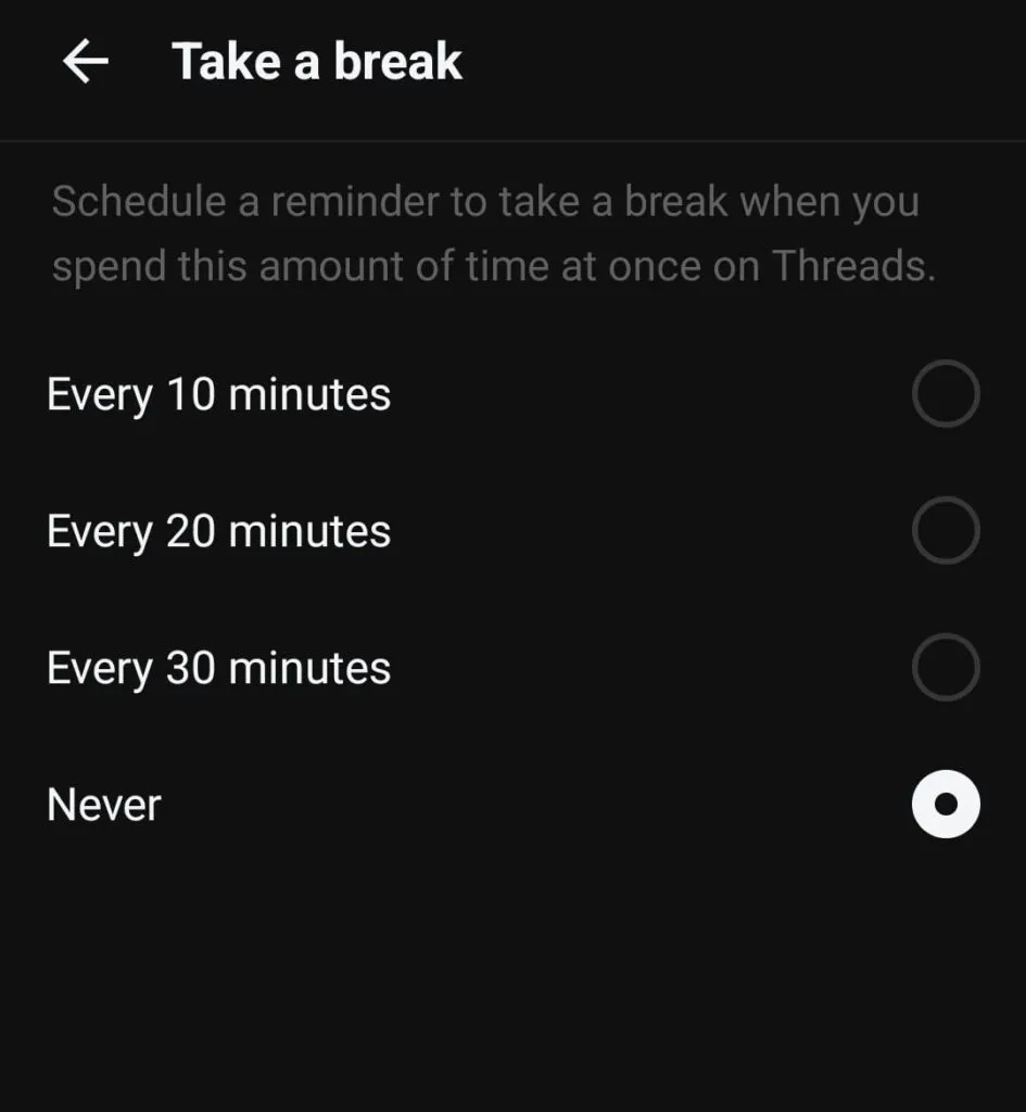 Take a Break (Source: Threads)