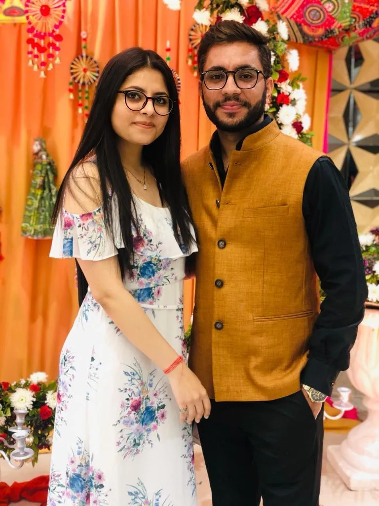 Simran Chhabra with her brother Sourabh Chhabra