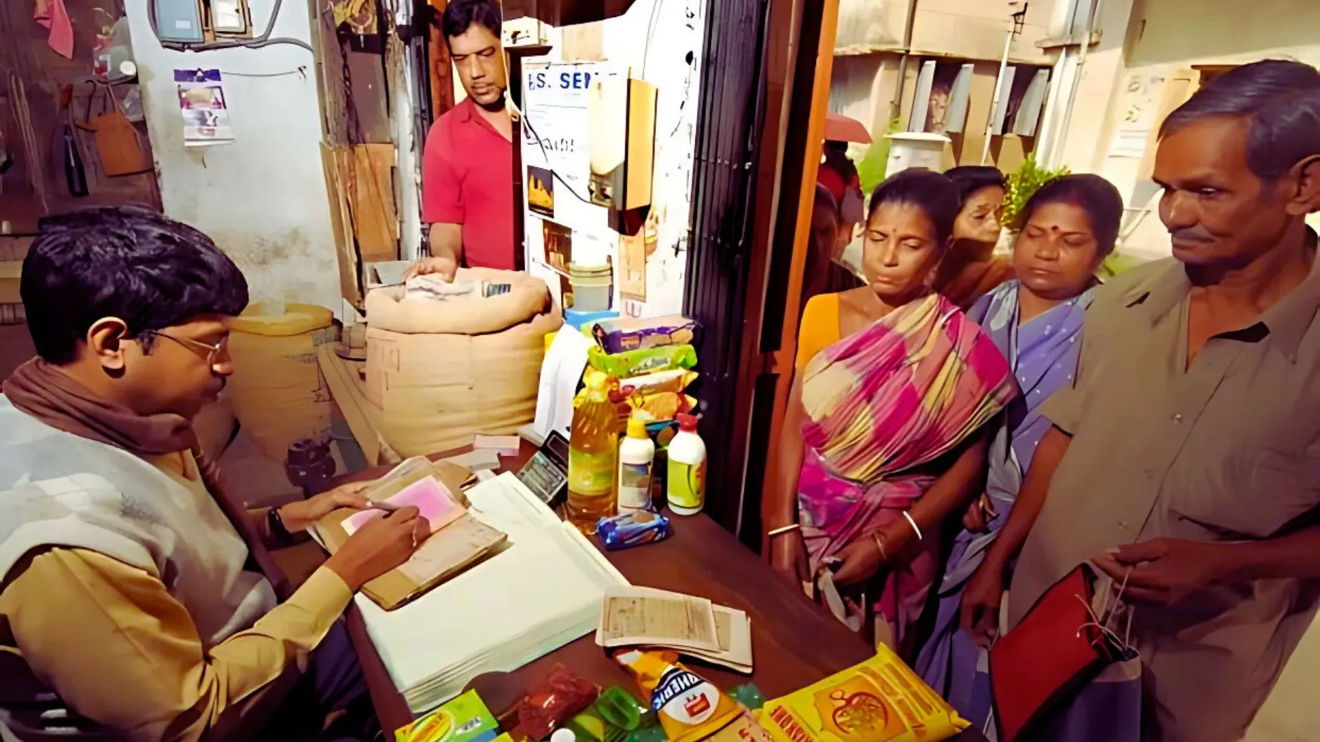 A ration-shop in Delhi