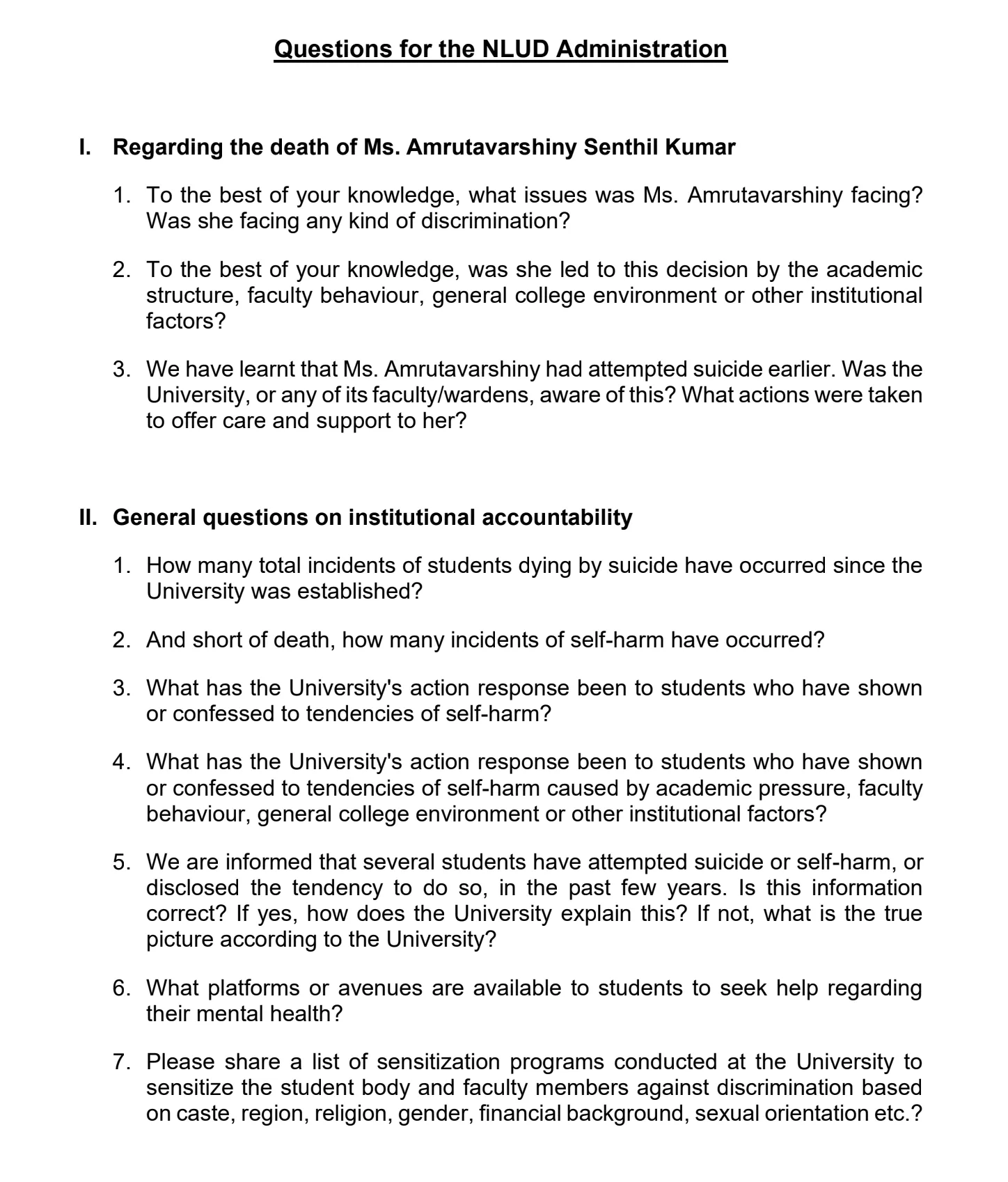 Governing body 10 questions