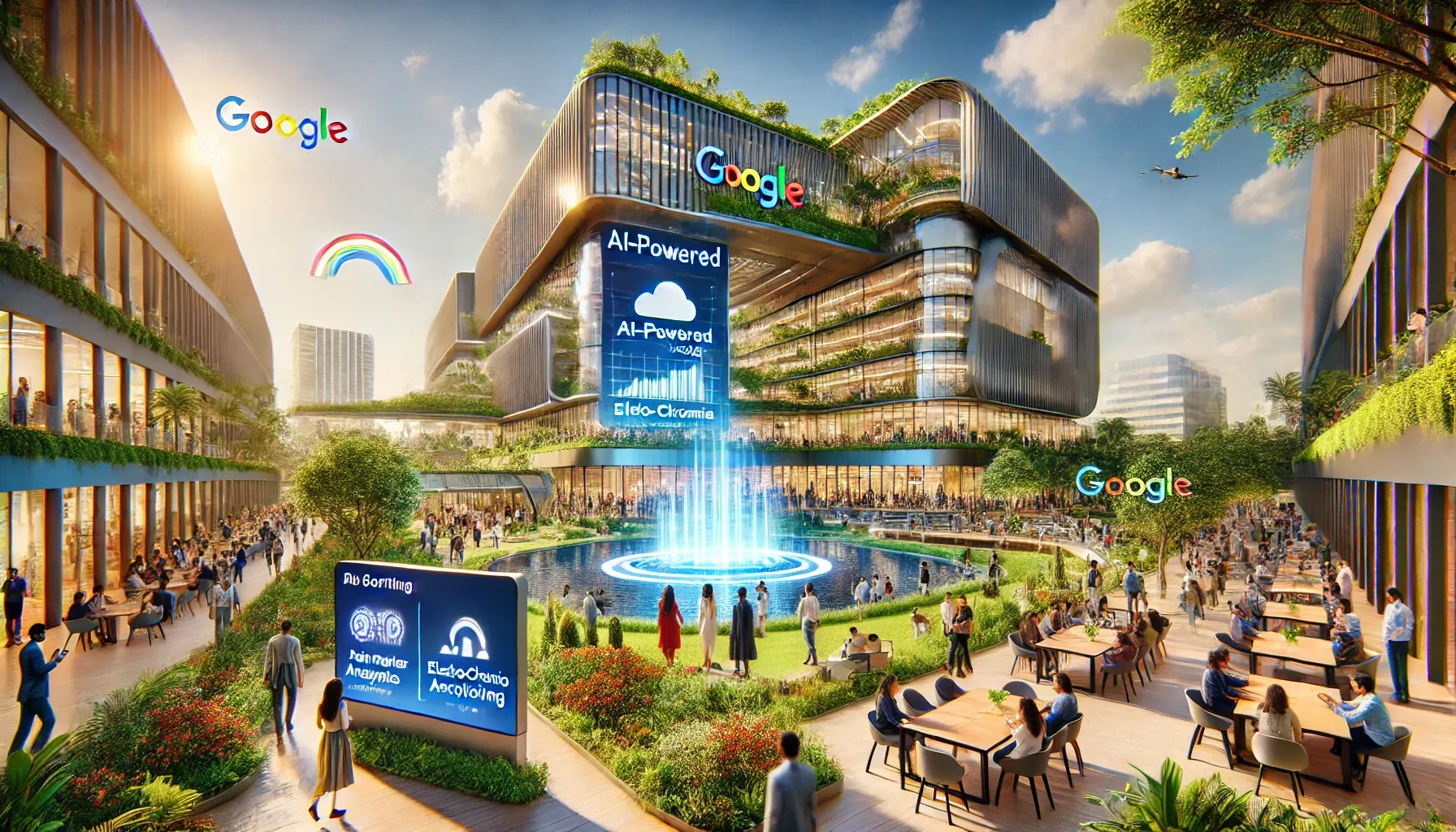 A futuristic tech campus in Bengaluru