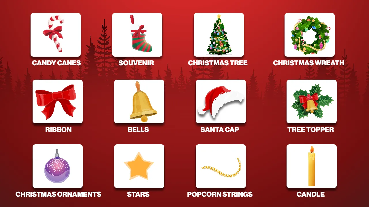 Christmas Tree Decoration Items Lists