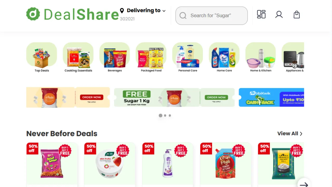 Dealshare - Groceries and Essentials Startups