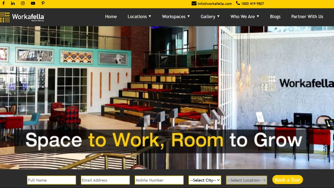 Workfella - Fast-Growing Coworking space in India