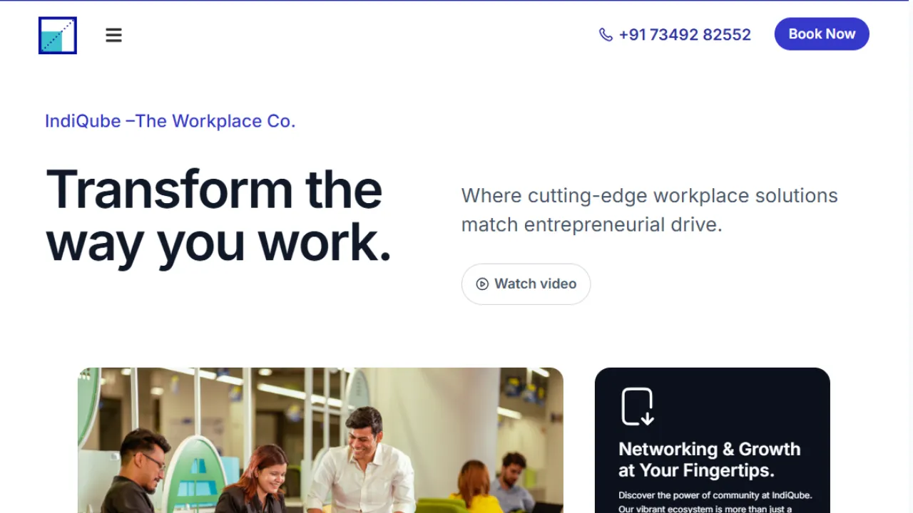 IndiQube - Coworking Startup in India