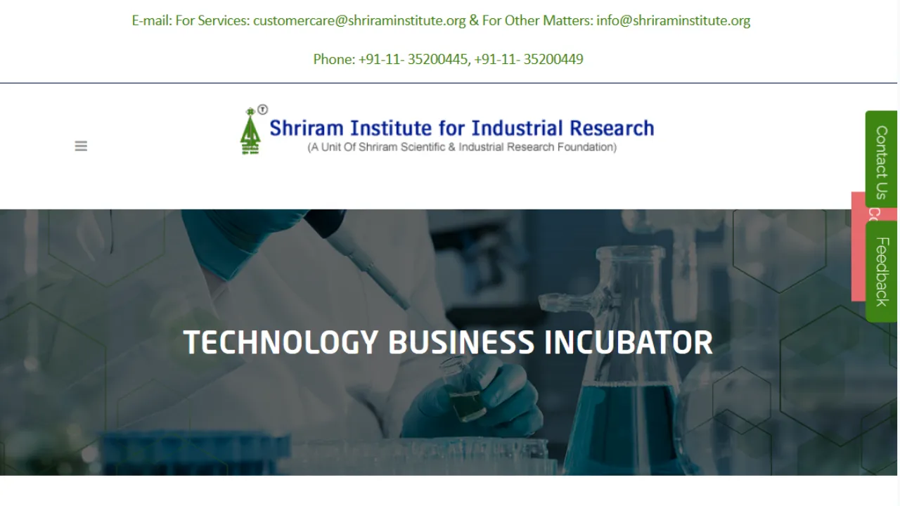 Shriram Institute - Technology Business Incubator (TBI)