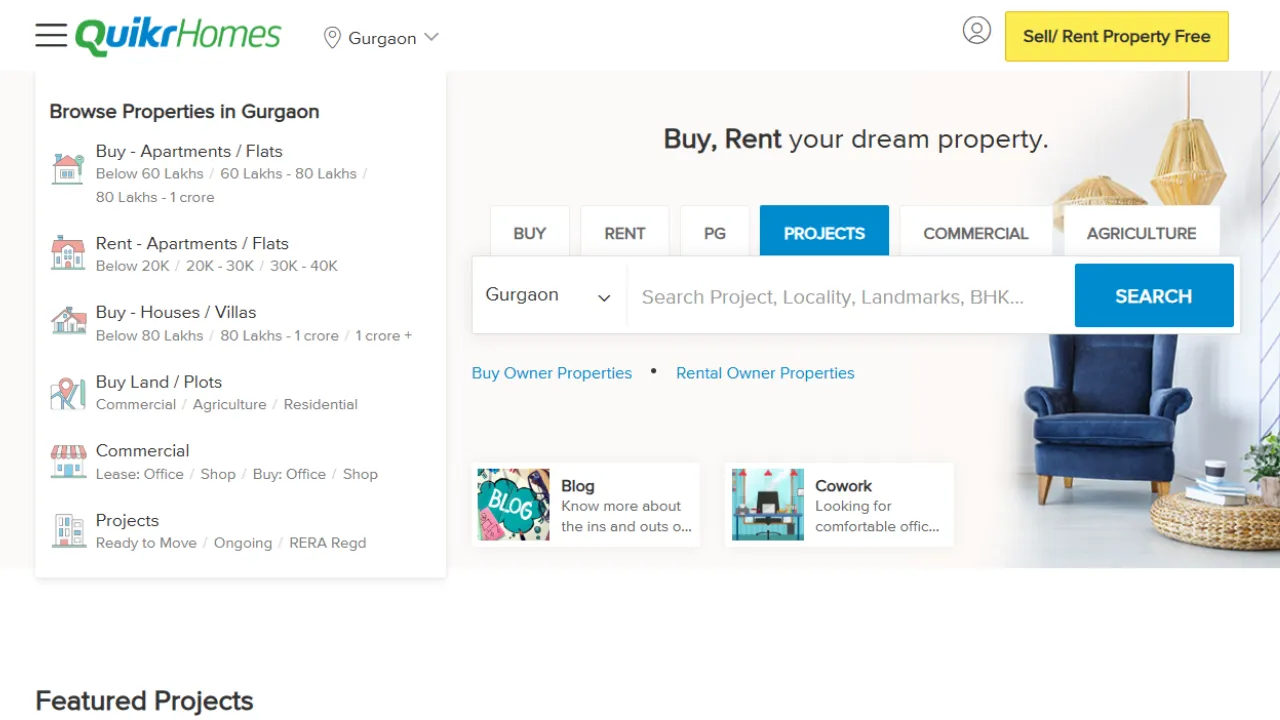 QuikrHomes