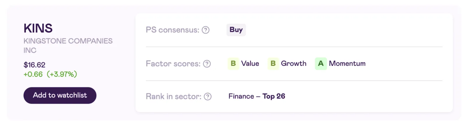 KINS (Kingstone Companies Inc)