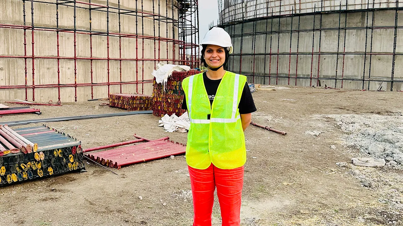 Aishwarya Pendyala at site of EvaGreen Planet