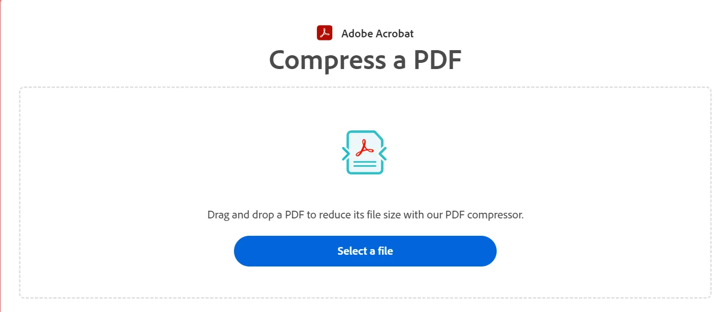 Compress PDF with Adobe Acrobat