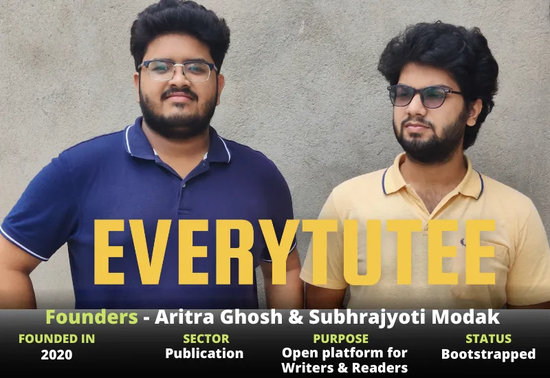 Aritra Ghosh & Subhrajyoti Modak Founders of EveryTutee